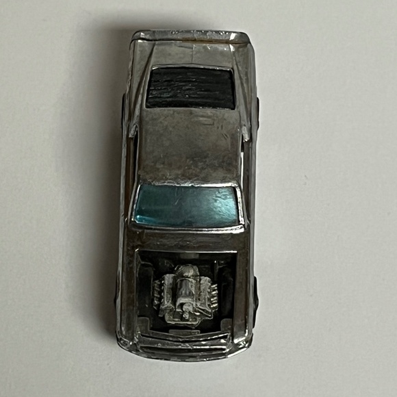 Vintage 1969 Mattel Hot Wheels Redline Mustang Boss Hoss Silver Car Hong Kong - Picture 1 of 10